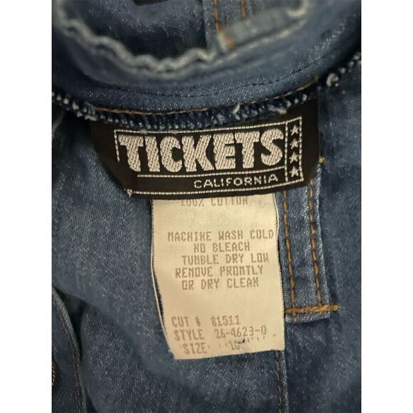 Tickets California Women's Size 16 Vintage Ankle Length Denim Pleated Bell Skirt - Picture 5 of 5